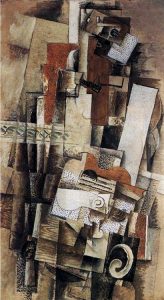 Hombre con guitarra (1914). Georges Braque. Blog de Rafael Ramírez.