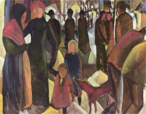 Farewell (1914). August Macke. Blog de Rafael Ramírez.