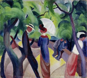 Promenade (1913). August Macke. Blog de Rafael Ramírez.