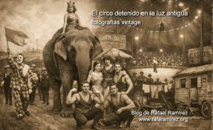 El circo detenido en la luz antigua. Fotografías vintage. Blog de Rafael Ramírez.