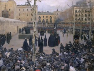 El garrote vil (1894). Ramón Casas. Blog de Rafael Ramírez.