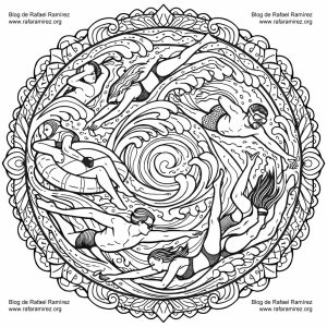 Mandala Verano nadadores. Blog de Rafael Ramírez.