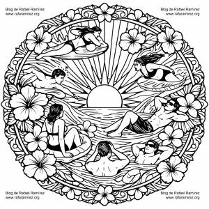 Mandala Verano tomando el sol. Blog de Rafael Ramírez.