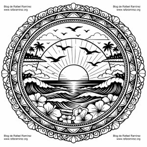 Mandala Verano amanecer. Blog de Rafael Ramírez.