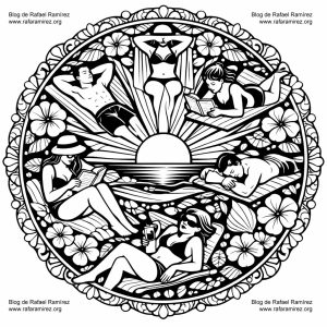Mandala Verano relax al sol. Blog de Rafael Ramírez.