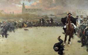 La carga (1899). Ramón Casas. Blog de Rafael Ramírez.
