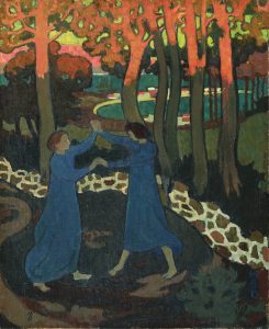La lucha de Jacob con el ángel (c. 1893). Maurice Denis. Blog de Rafael Ramírez.