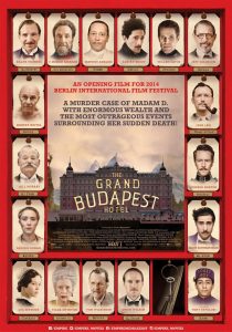 Cartel de El Gran Hotel Budapest (2014). Película recomendada. Blog de Rafael Ramírez.
