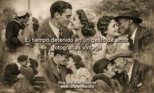 El tiempo detenido en un gesto de amor, fotografías vintage. Blog de Rafael Ramírez.