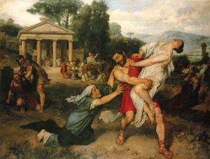 El rapto de las sabinas (1874). Francisco Pradilla. Blog de Rafael Ramírez.