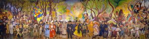 Sueño de una tarde dominical en la Alameda Central (1947). Diego Rivera. Blog de Rafael Ramírez.