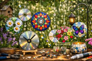 Manualidades con CD: Decoración para jardín. Blog de Rafael Ramírez. 