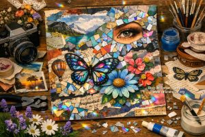Manualidades con CD: Collage y arte mixto. Blog de Rafael Ramírez. 