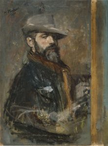 Autorretrato (1895). Ignacio Pinazo Camarlench. Blog de Rafael Ramírez.
