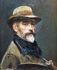 Autorretrato del pintor Ignacio Pinazo Camarlench (1900). Blog de Rafael Ramírez.