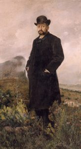 El invierno (Retrato de D. Manuel Comas) (1885). Ignacio Pinazo Camarlench. Blog de Rafael Ramírez.