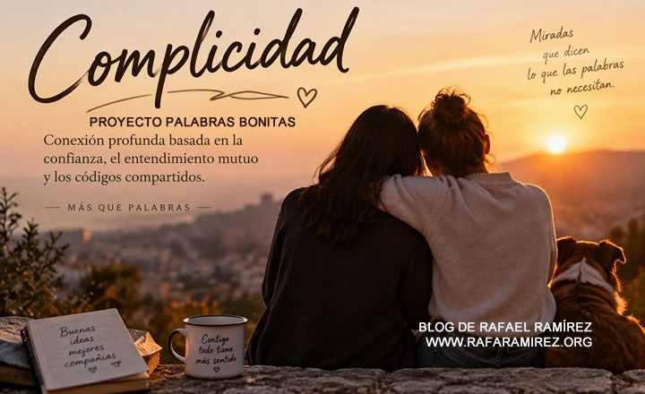 "Complicidad", palabra bonita en nuestro proyecto. Te cuento su significado e historia. Blog de Rafael Ramírez.