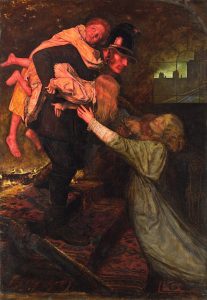 The Rescue (1855). John Everett Millais. Blog de Rafael Ramírez.