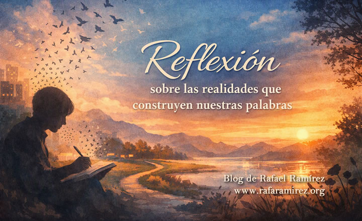 Reflexión sobre las realidades que construyen nuestras palabras. Rafael Ramírez.