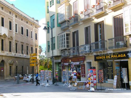 Calle Alcazabilla (Málaga) 2009. Fotografía de Rafael Ramírez.