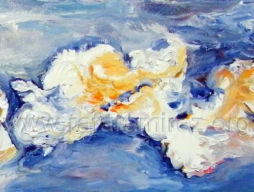 Cielo y mar pintura de Rafael Ramírez