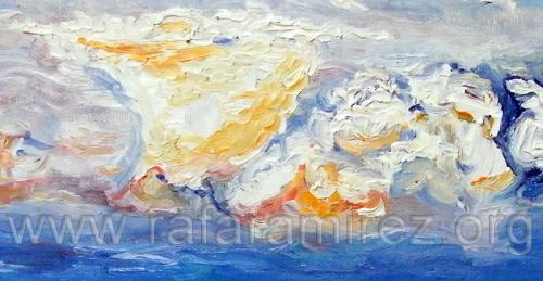 Cielo y mar pintura de Rafael Ramírez