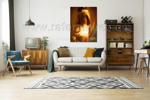 Contemplación, pintura al óleo de Rafael Ramírez.