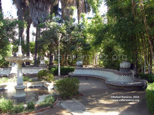 Jardines en el Paseo del Parque (Málaga).
