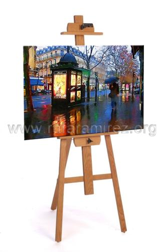 Día de lluvia pintura de Rafael Ramírez