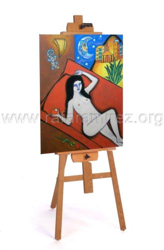 El sueño pintura a pastel de Rafael Ramírez.