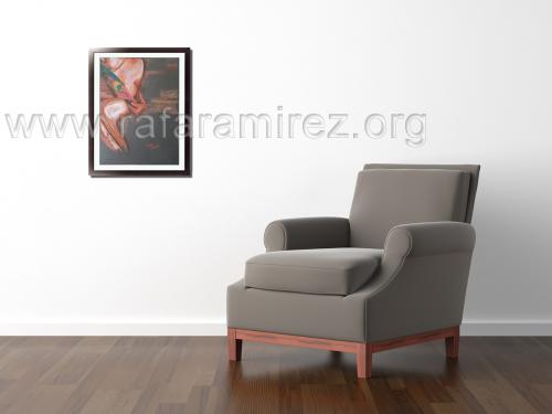 Inflexión pintura a pastel de Rafael Ramírez.