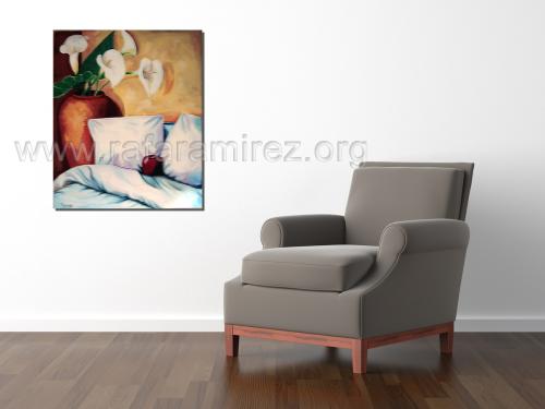 La manzana pintura de Rafael Ramírez.