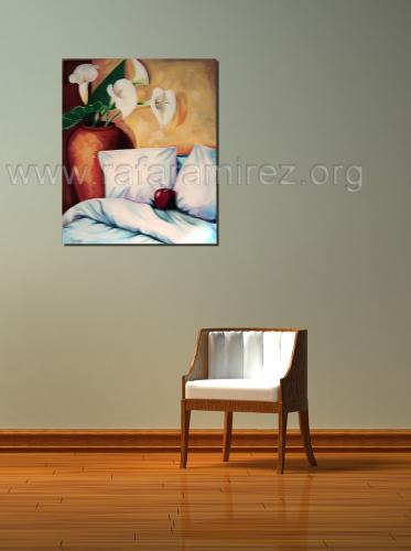 La manzana pintura de Rafael Ramírez.