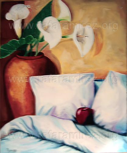 La manzana pintura de Rafael Ramírez.