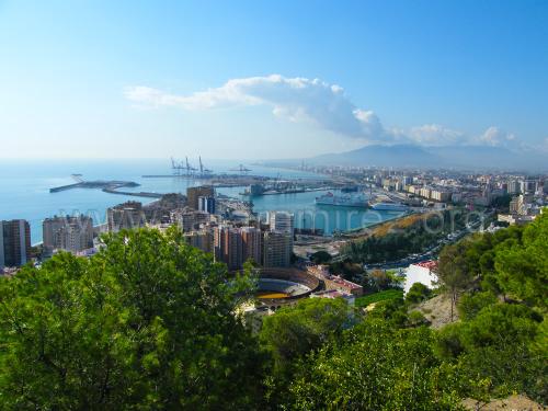 Málaga desde Gibralfaro. Fotografía de Rafael Ramírez.