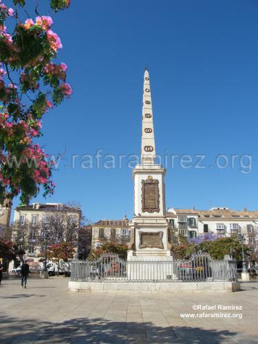 Monumento a Torrijos en la plaza de la Merced de Málaga. Blog de Rafael Ramírez. 