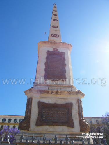 Monumento a Torrijos en la plaza de la Merced de Málaga. Blog de Rafael Ramírez. 