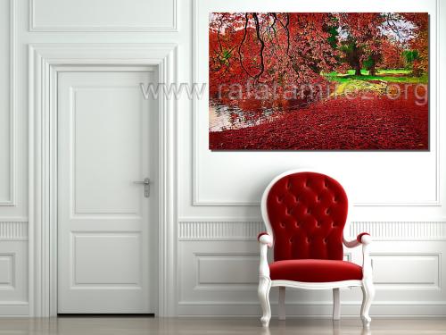 Otoño, pintura al óleo de Rafael Ramírez.