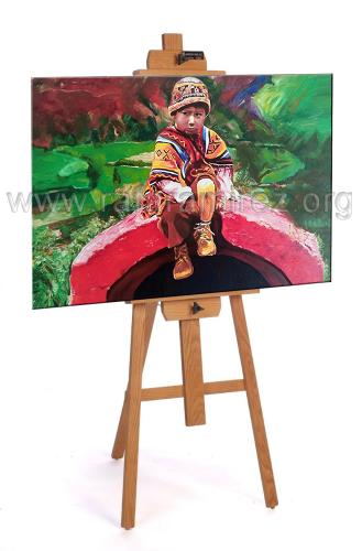 Perú una mirada. Óleo de Rafael Ramírez.