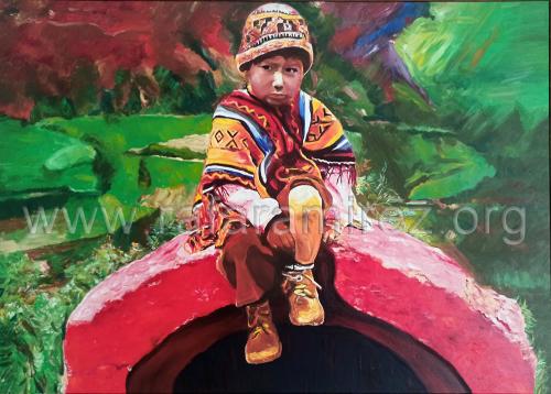 Perú una mirada. Óleo de Rafael Ramírez.