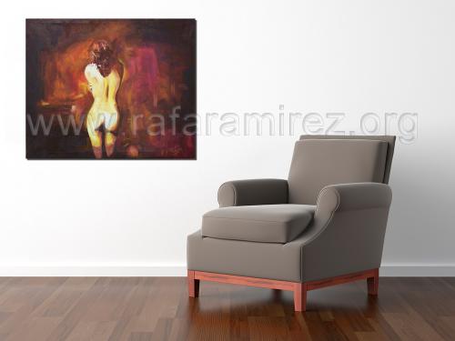Sutil Presencia, pintura al óleo de Rafael Ramírez.