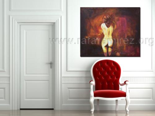 Sutil Presencia, pintura al óleo de Rafael Ramírez.