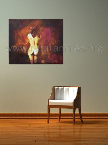Sutil Presencia, pintura al óleo de Rafael Ramírez.