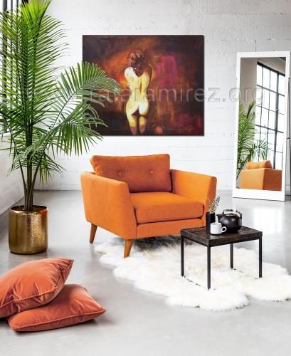 Sutil Presencia, pintura al óleo de Rafael Ramírez.