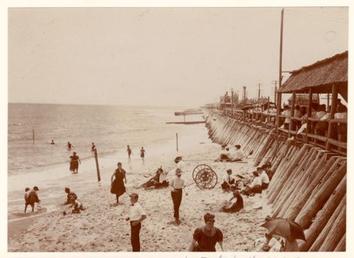 Baño en el océano, Highland Beach, Nueva Jersey. 