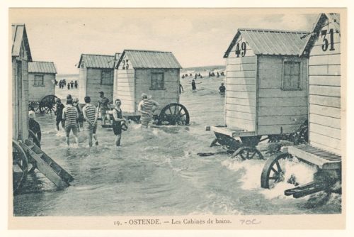 Ostende -- las cabinas de baño. 