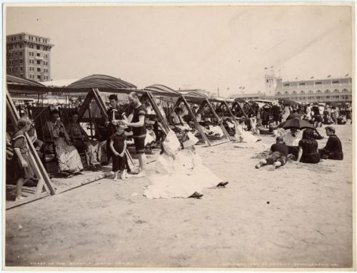 En la playa, Atlantic City, Nueva Jersey. 