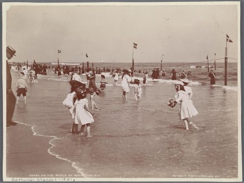 En la playa de Rockaway, Nueva York. 