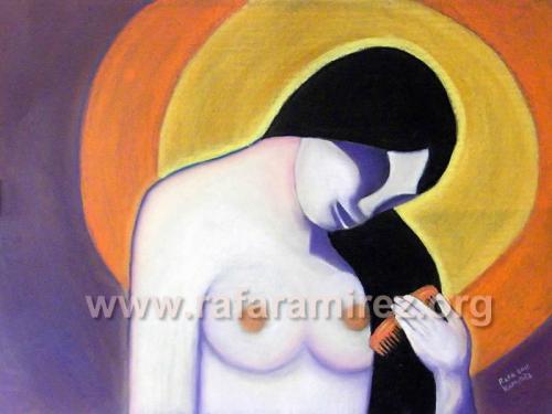 La Toilette pintura de Rafael Ramírez