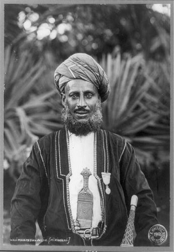 Antiguo sultán, Tanganica, África. 